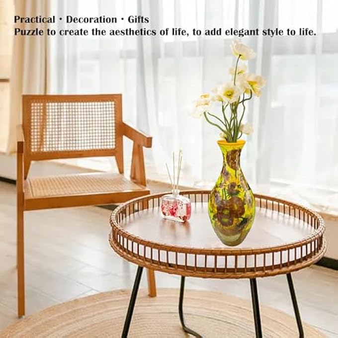 3D VASE PUZZLE TOY: DIVE INTO A WORLD OF FUN AND CREATIVITY AS YOU PIECE TOGETHER EACH ELEMENT, CRAFTING A BEAUTIFUL VASE THAT DOUBLES AS A STRESS - RELIEVING OUTLET - Image 2